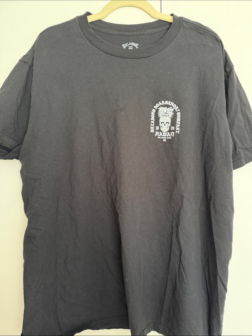 Billabong Hawaii Graphic T-Shirt Men’s XXL Black Short Sleeve Surf Tee